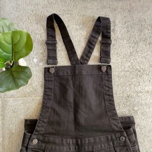 Madewell  black denim overalls S